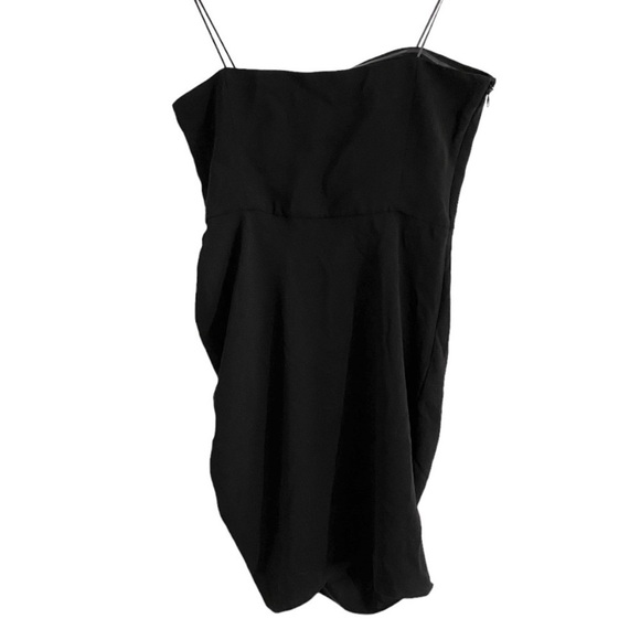 Amanda Uprichard Black Strapless Mini Dress Mohan Crystal Embellished Medium - Picture 5 of 11